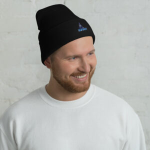 Blue logo and clocktower Cuffed Beanie