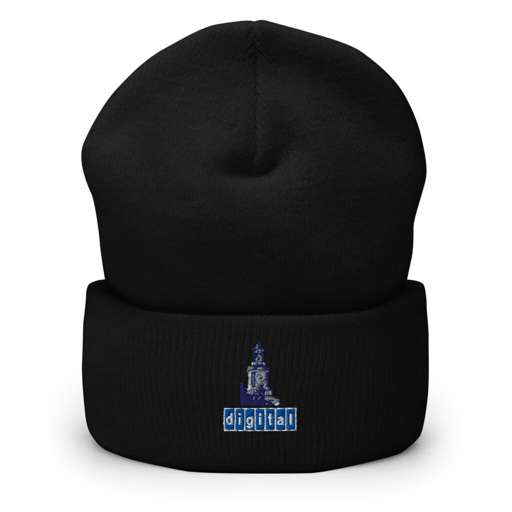 Blue logo and clocktower Cuffed Beanie