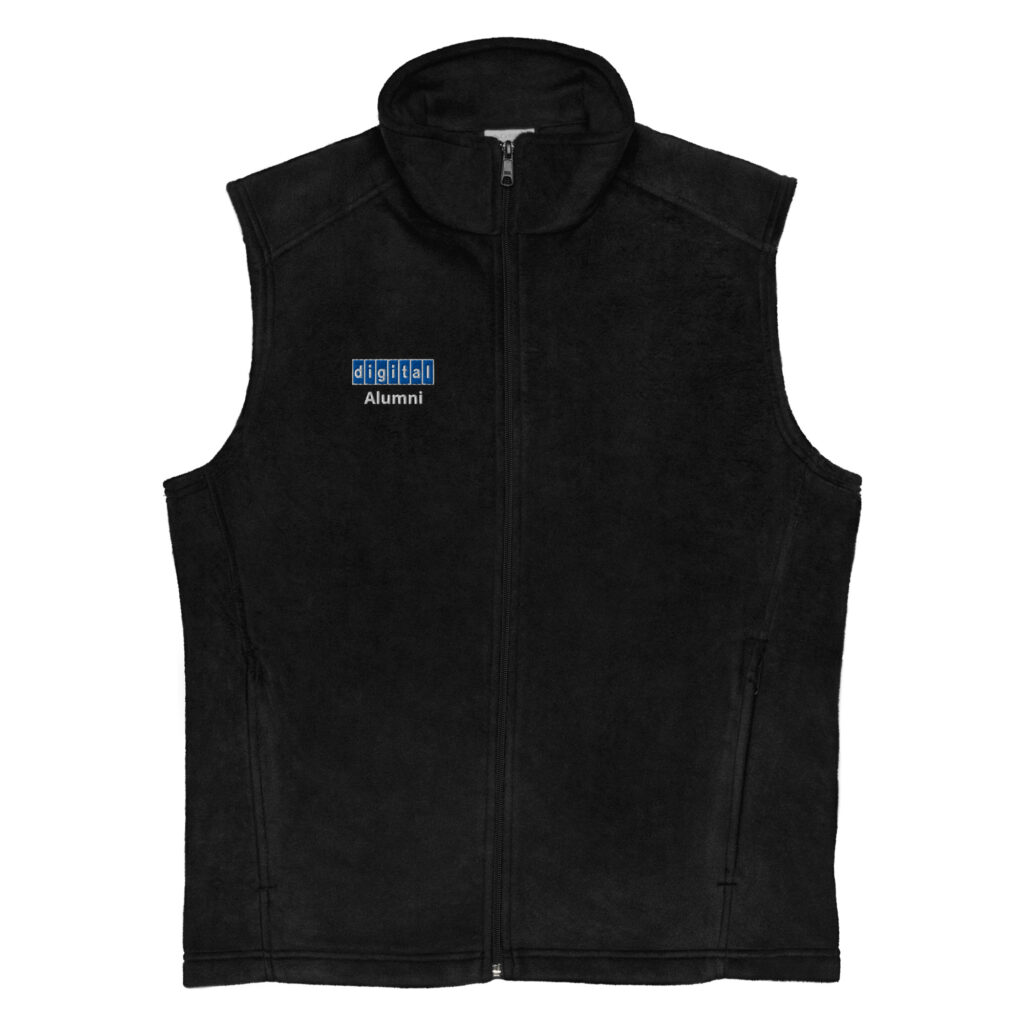Digital ALUMNI Blue Logo Men’s Columbia fleece vest - US SHIPMENT ONLY