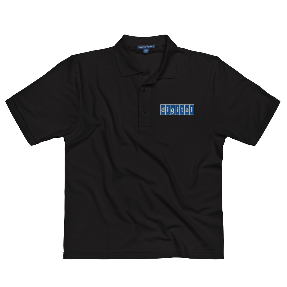 Blue Logo Men's Premium Polo - Port Authority Brand