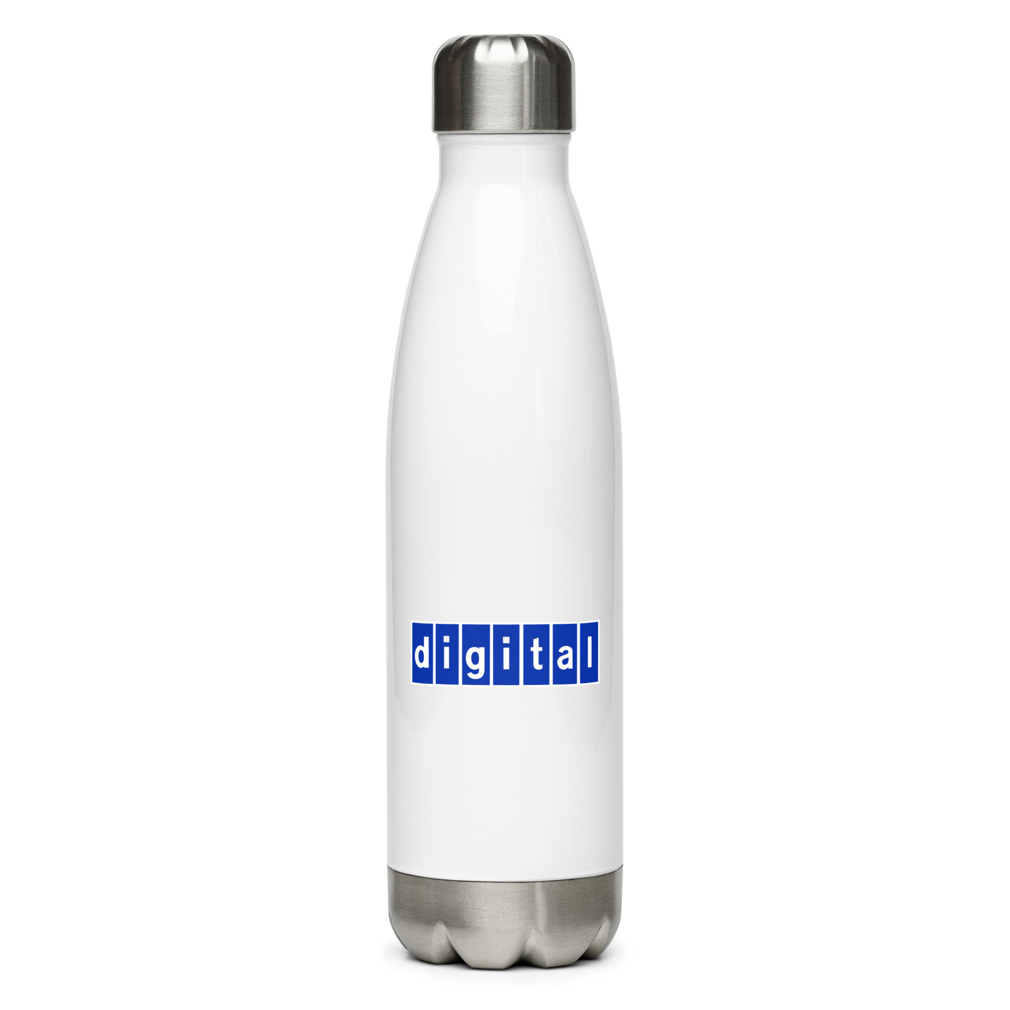 Blue logo Stainless steel water bottle