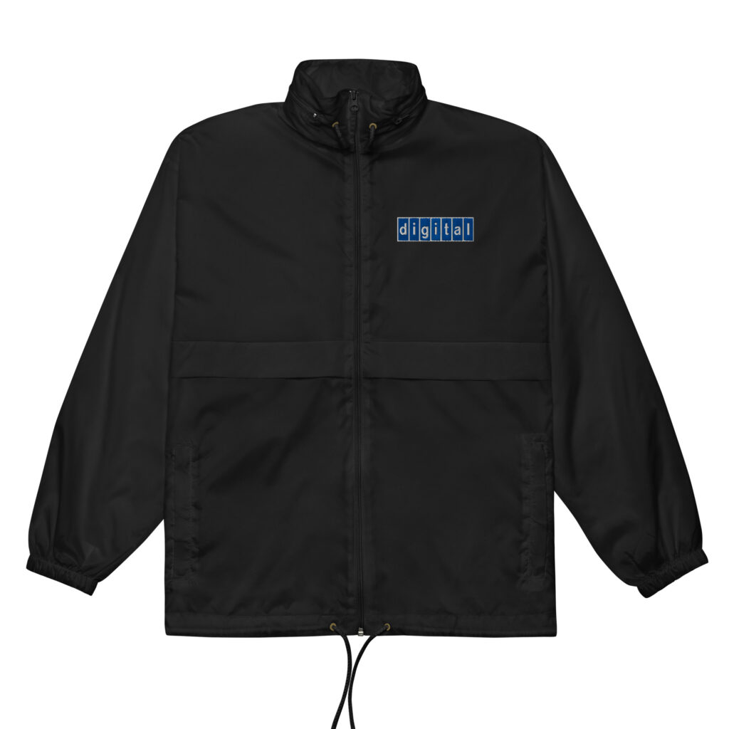 Blue logo Unisex windbreaker