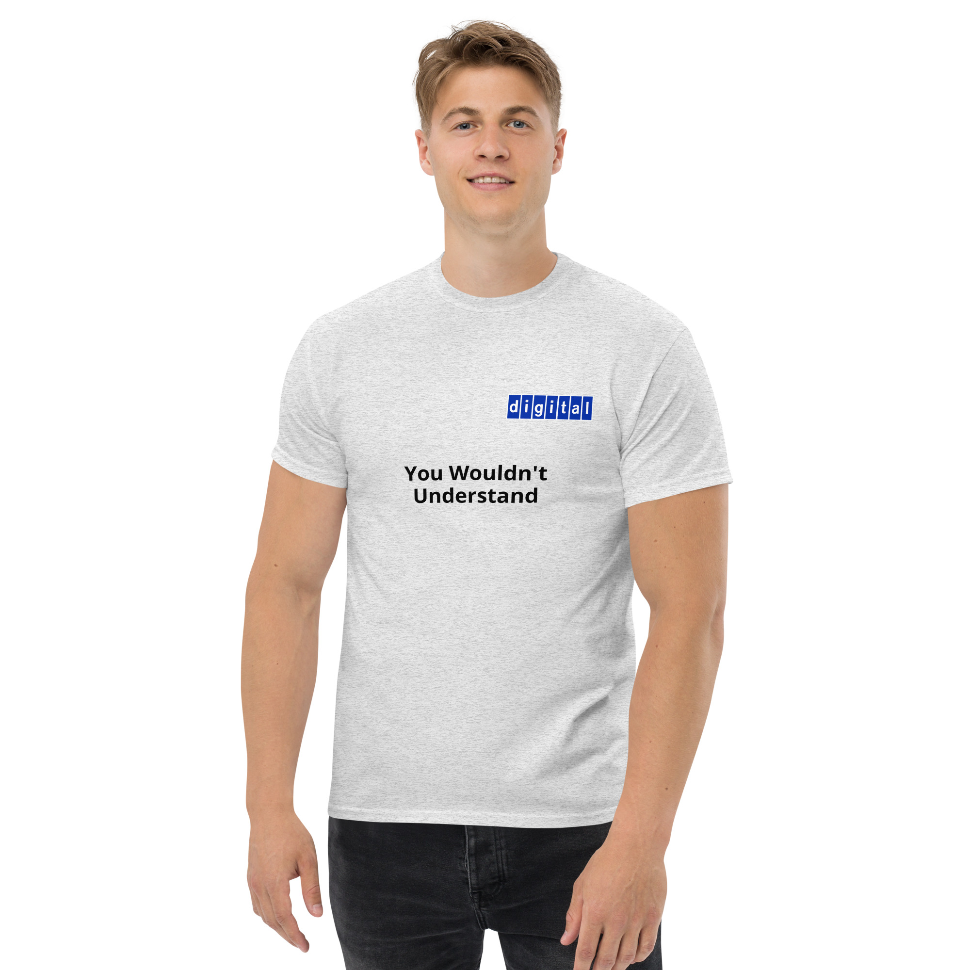 Blue logo 'You Wouldn't Understand - Unisex classic tee - Image 20