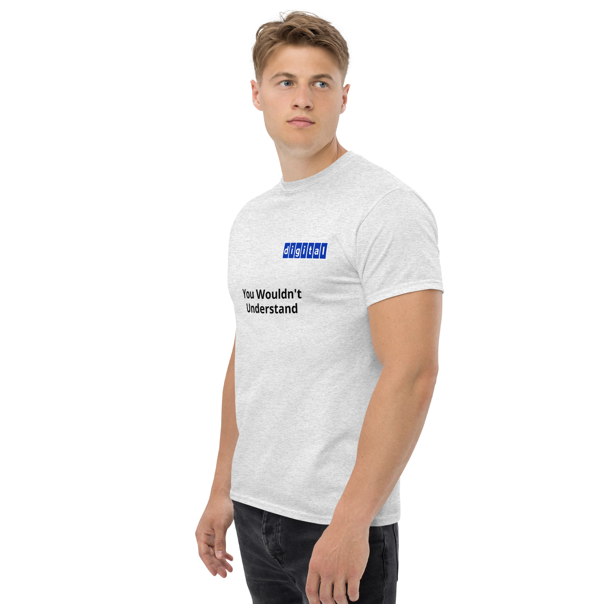 Blue logo 'You Wouldn't Understand - Unisex classic tee - Image 23