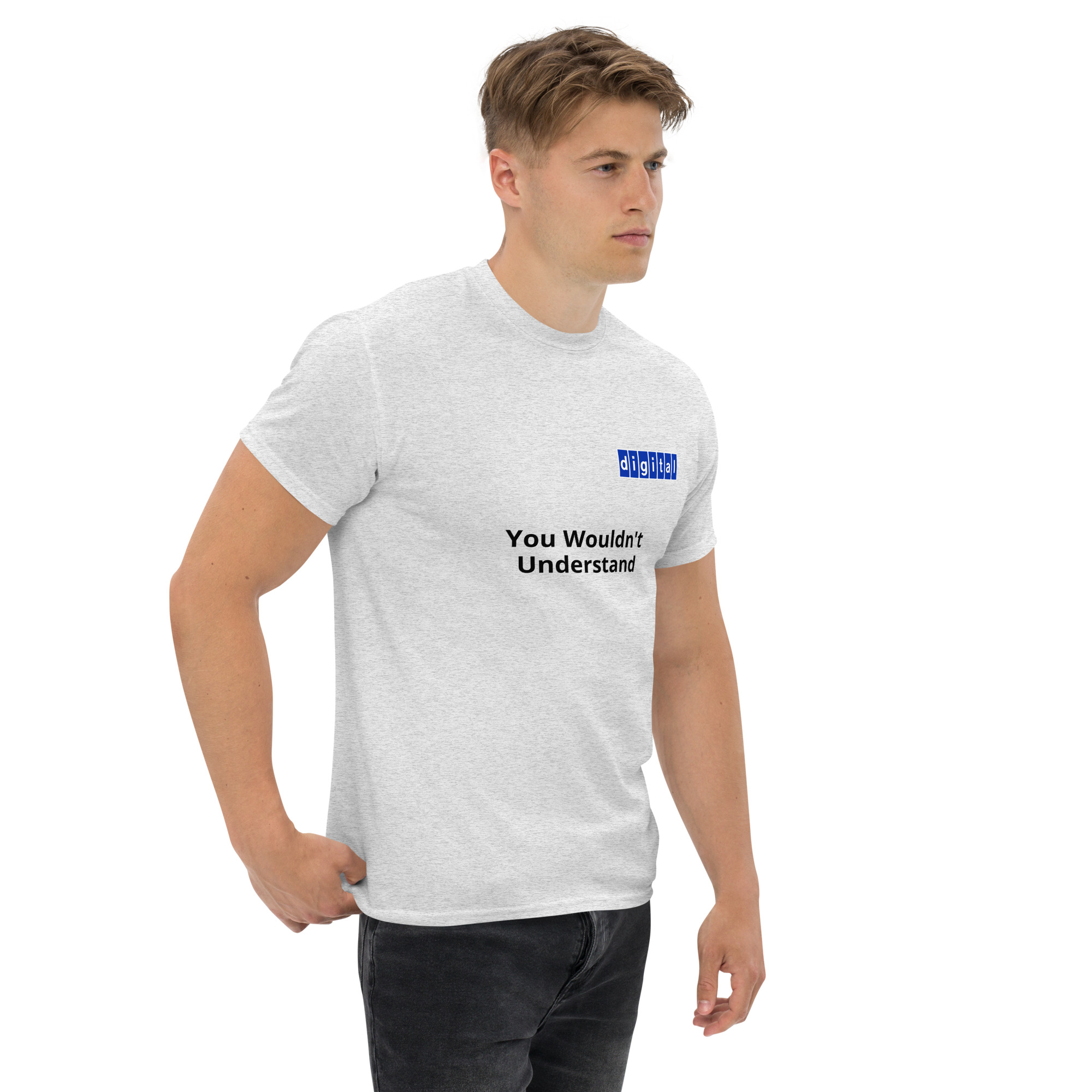 Blue logo 'You Wouldn't Understand - Unisex classic tee - Image 25