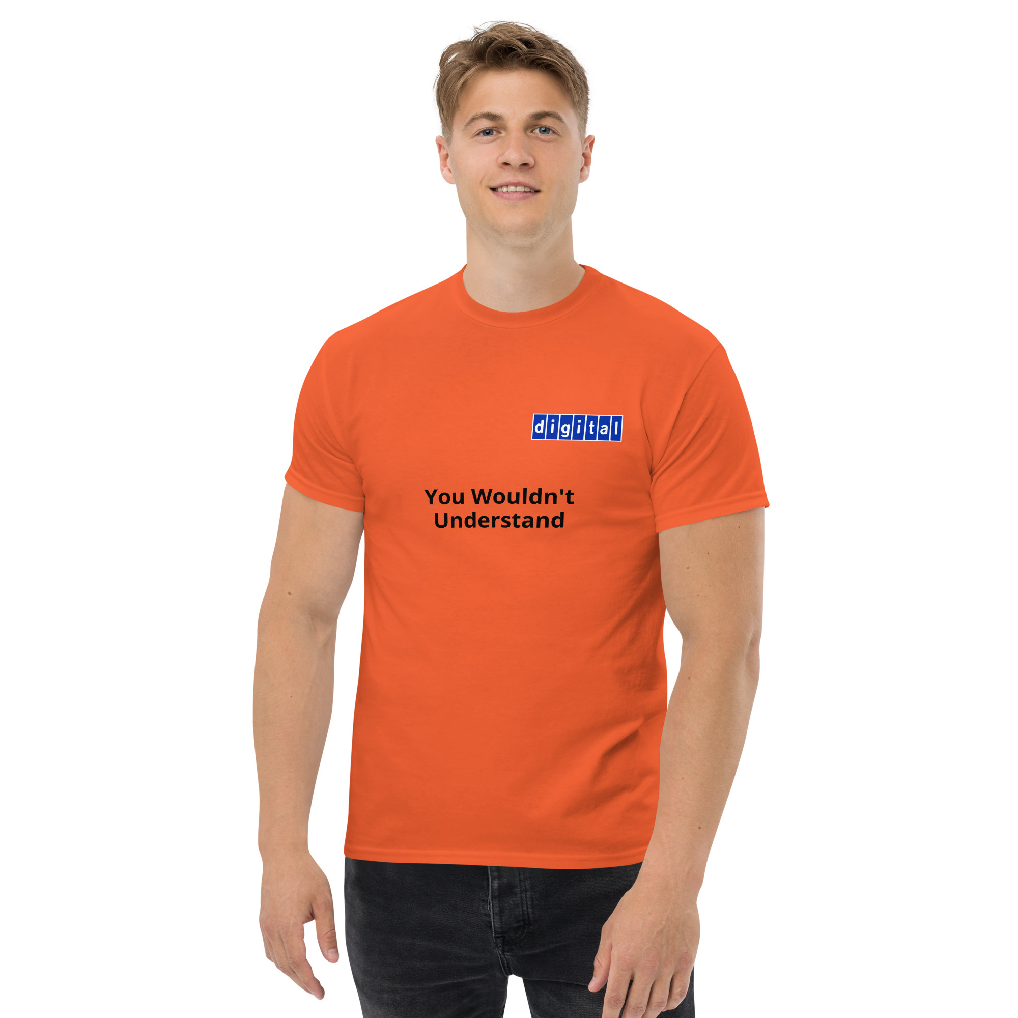 Blue logo 'You Wouldn't Understand - Unisex classic tee - Image 2