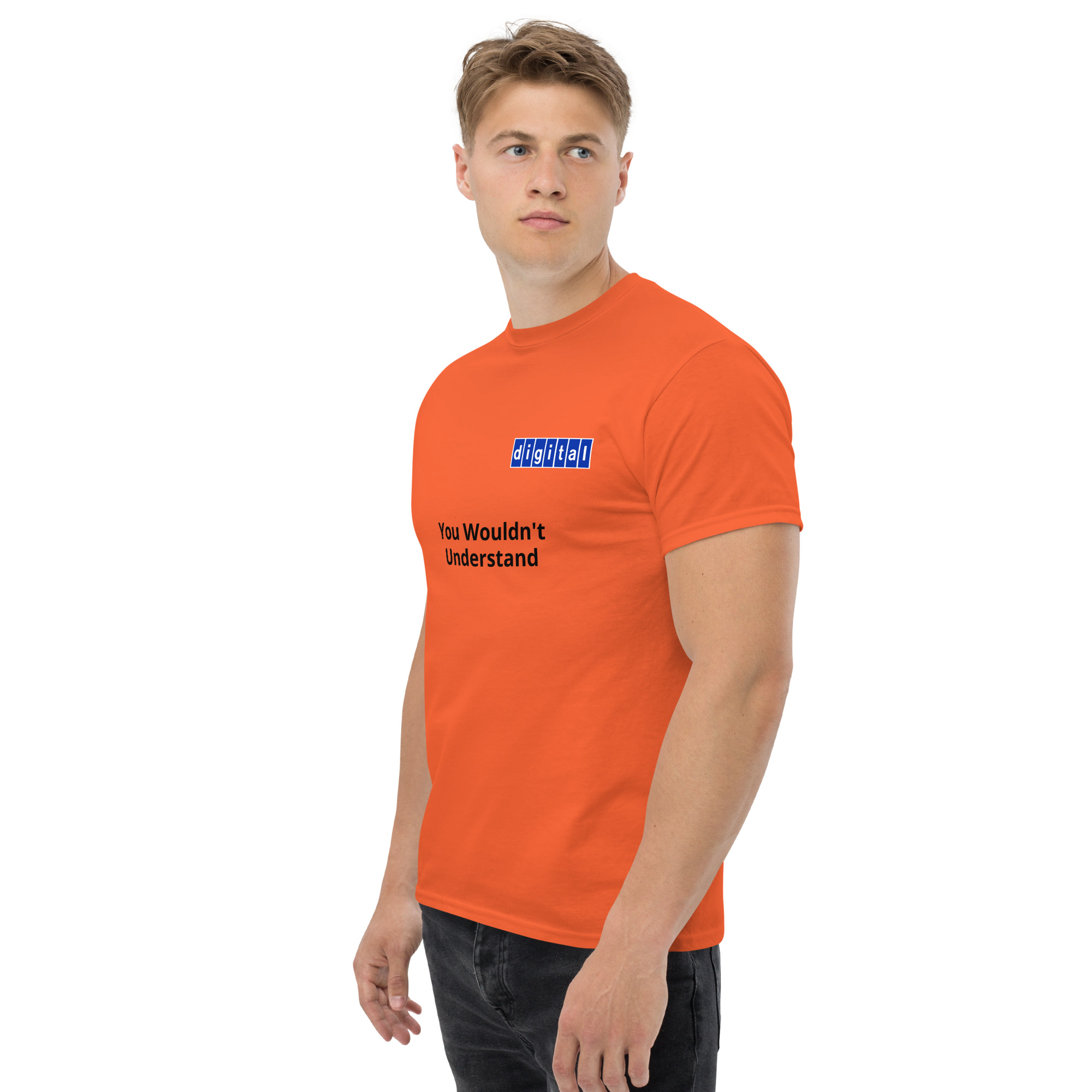 Blue logo 'You Wouldn't Understand - Unisex classic tee - Image 5