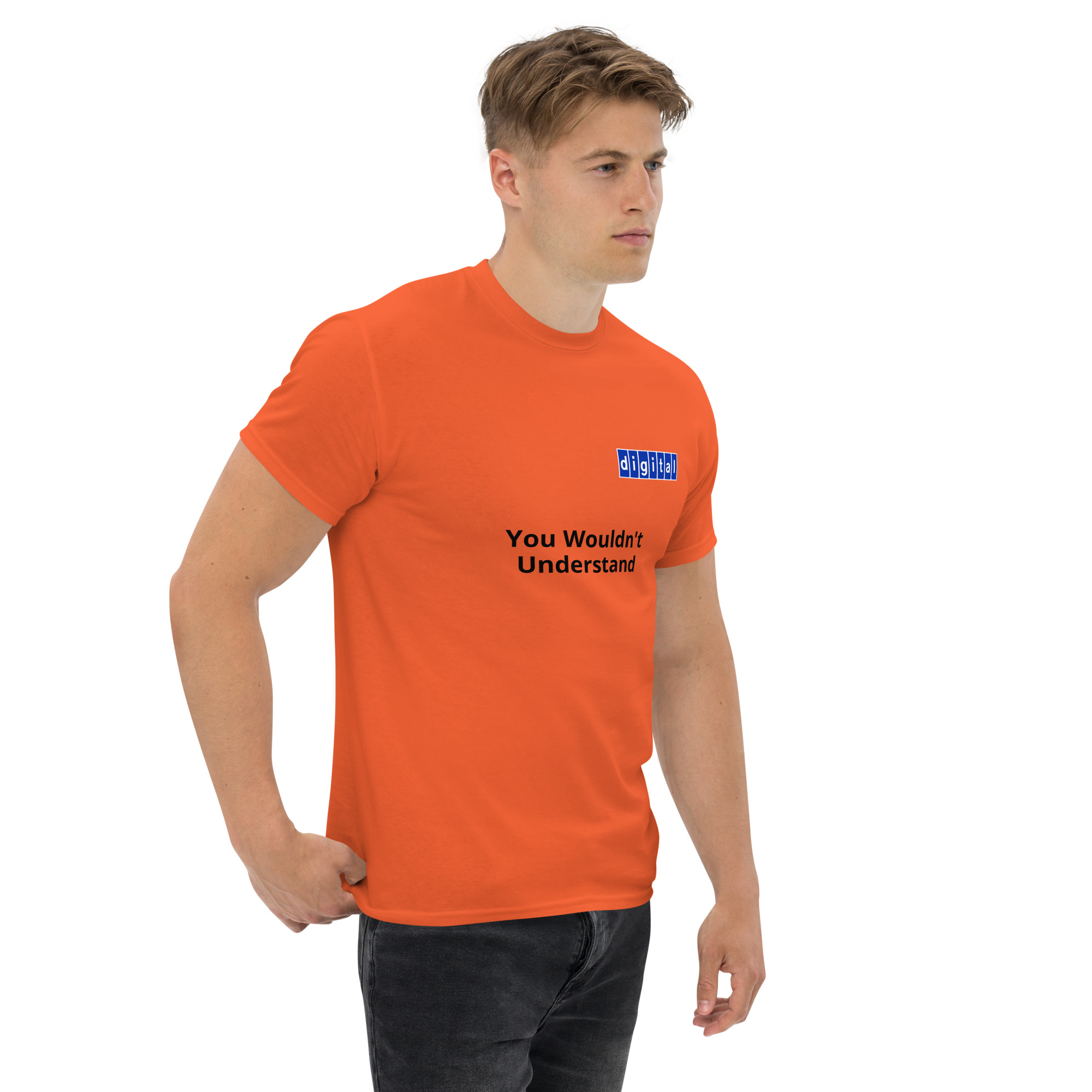 Blue logo 'You Wouldn't Understand - Unisex classic tee - Image 7