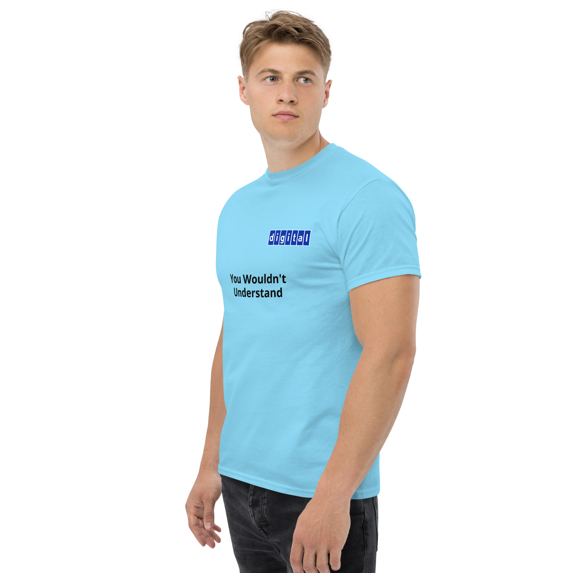 Blue logo 'You Wouldn't Understand - Unisex classic tee - Image 17