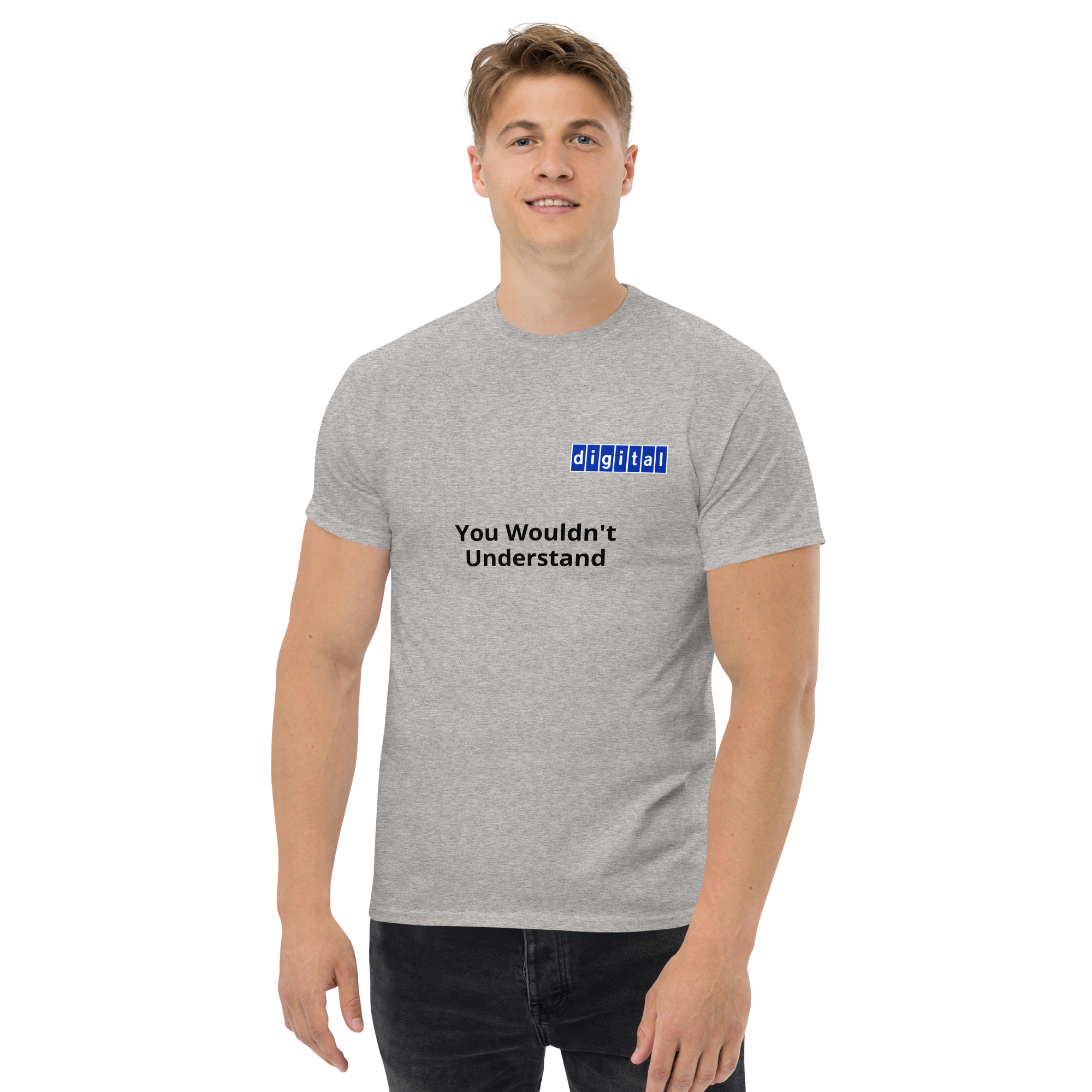 Blue logo 'You Wouldn't Understand - Unisex classic tee - Image 8