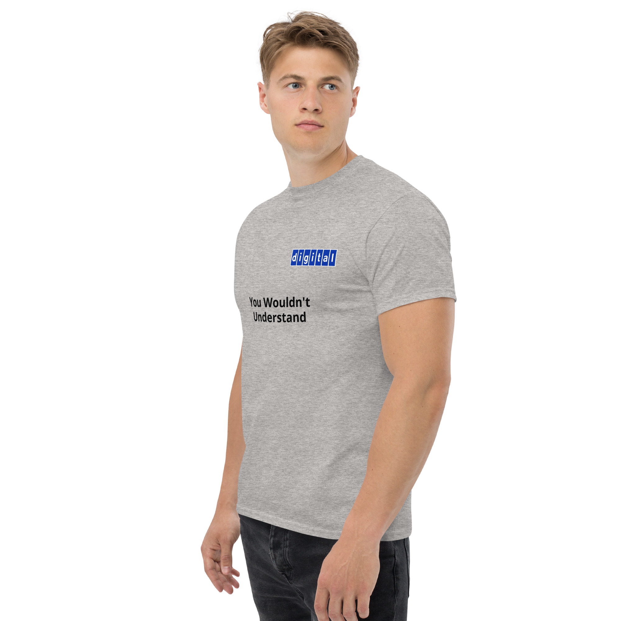 Blue logo 'You Wouldn't Understand - Unisex classic tee - Image 11