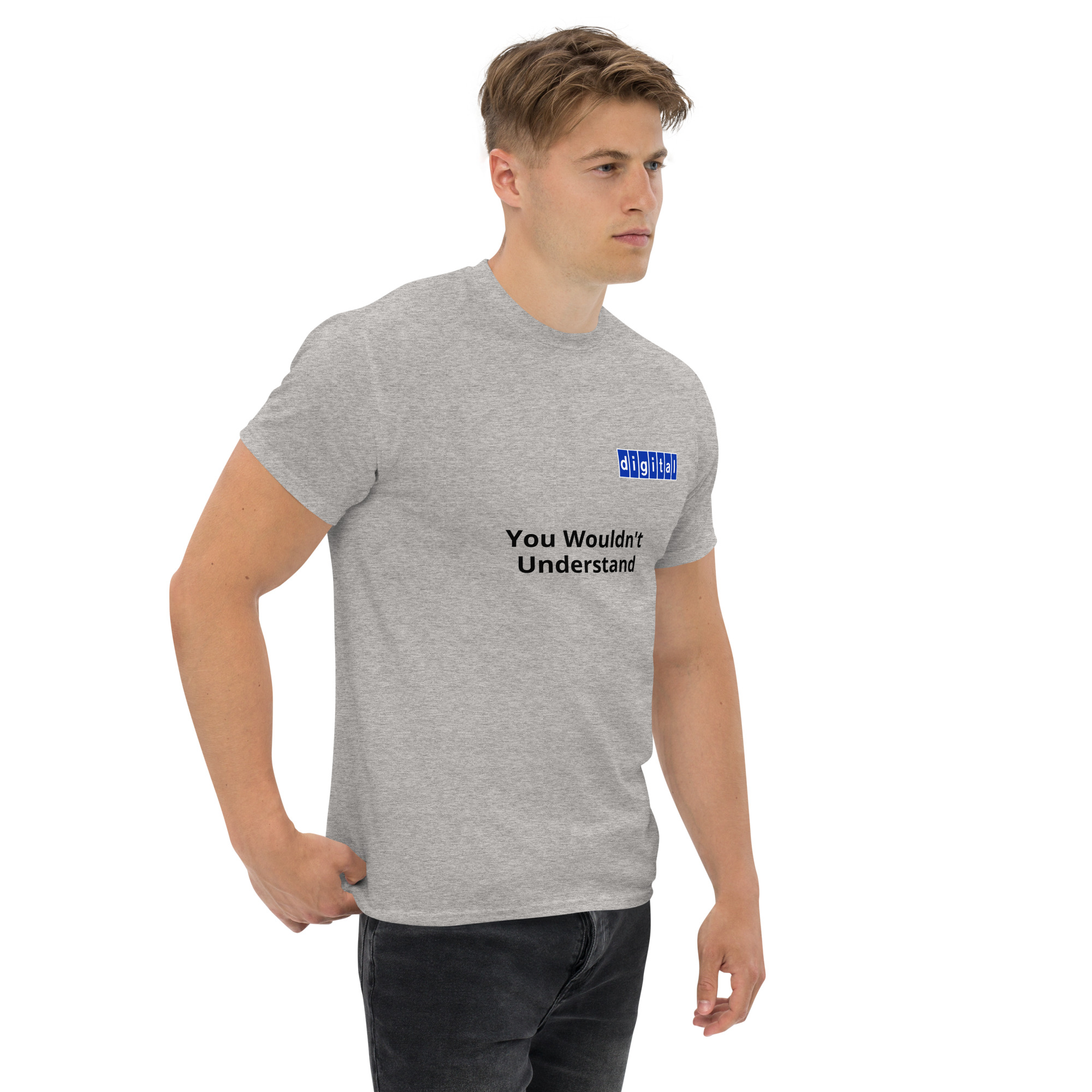 Blue logo 'You Wouldn't Understand - Unisex classic tee - Image 13