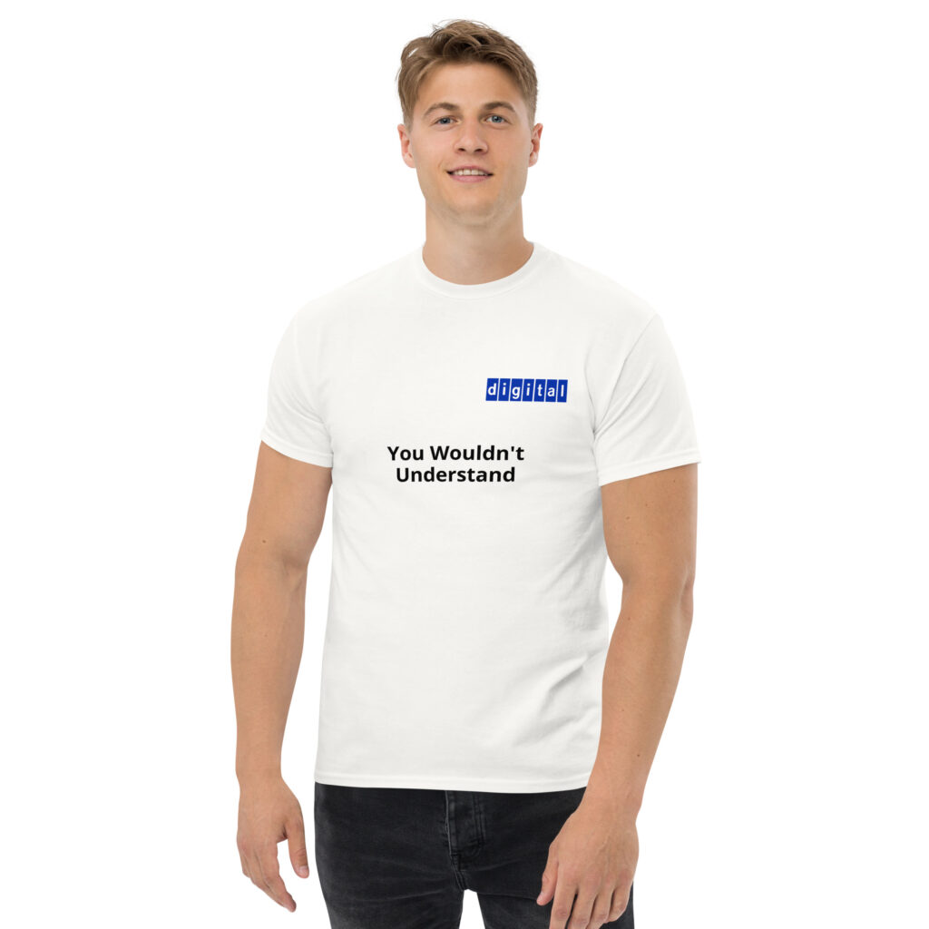 Blue logo 'You Wouldn't Understand - Unisex classic tee