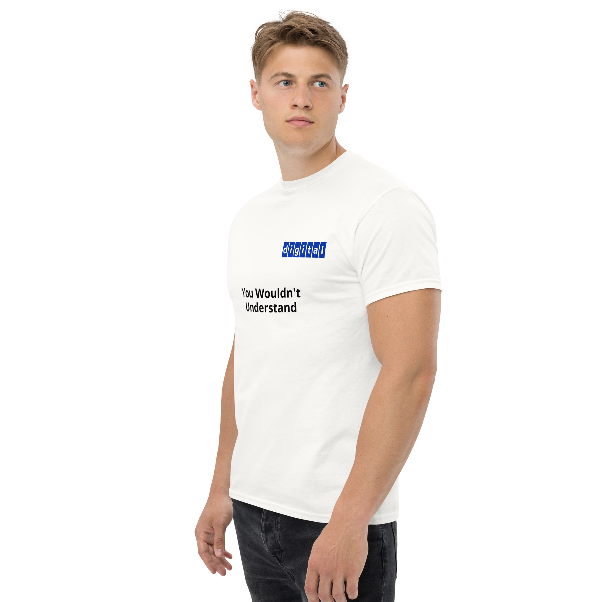 Blue logo 'You Wouldn't Understand - Unisex classic tee - Image 28