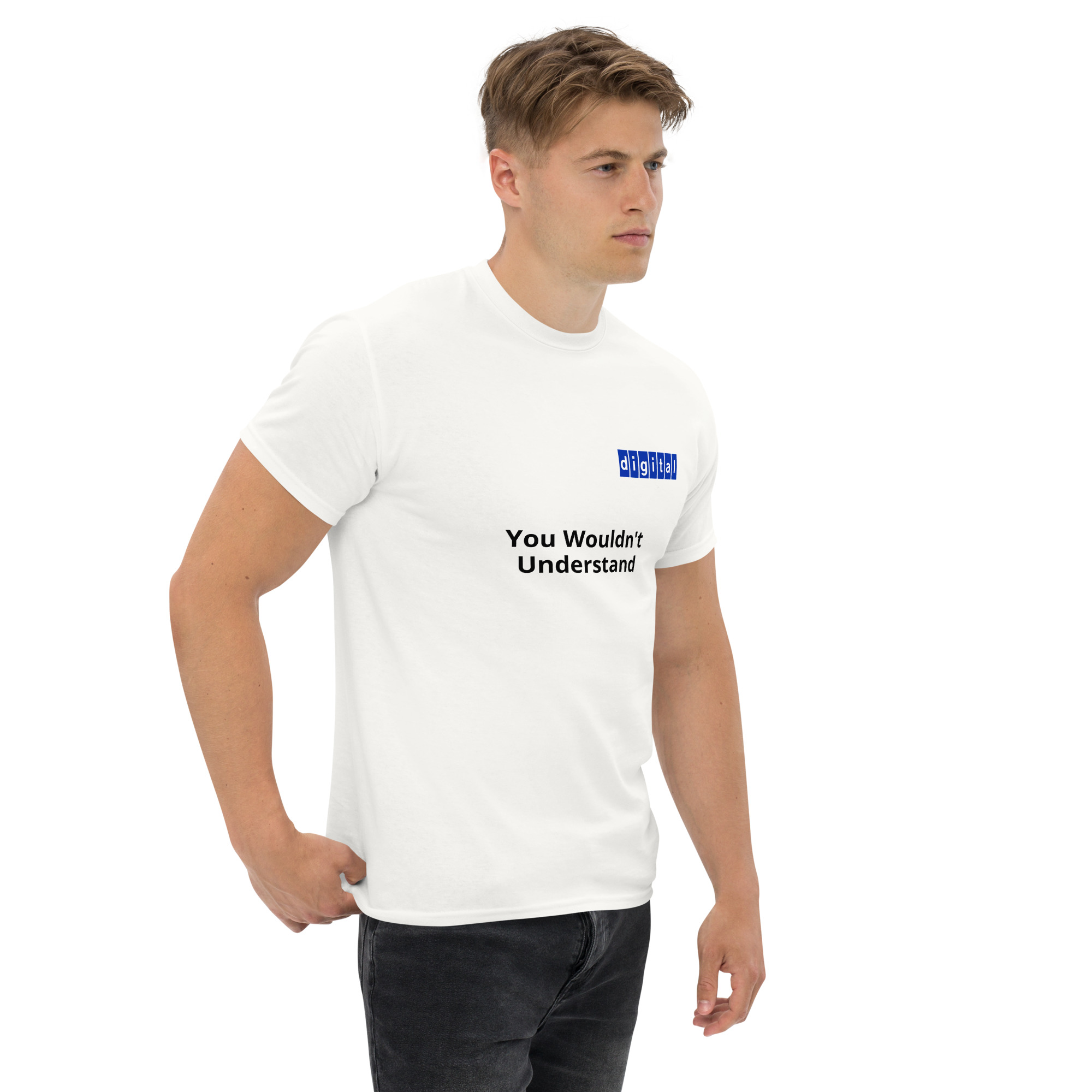 Blue logo 'You Wouldn't Understand - Unisex classic tee - Image 30