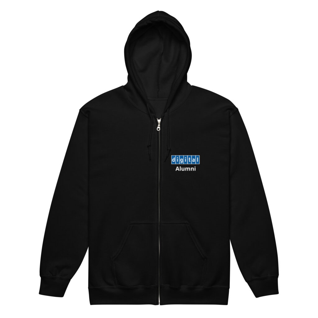 Blue logo Unisex heavy blend zip hoodie
