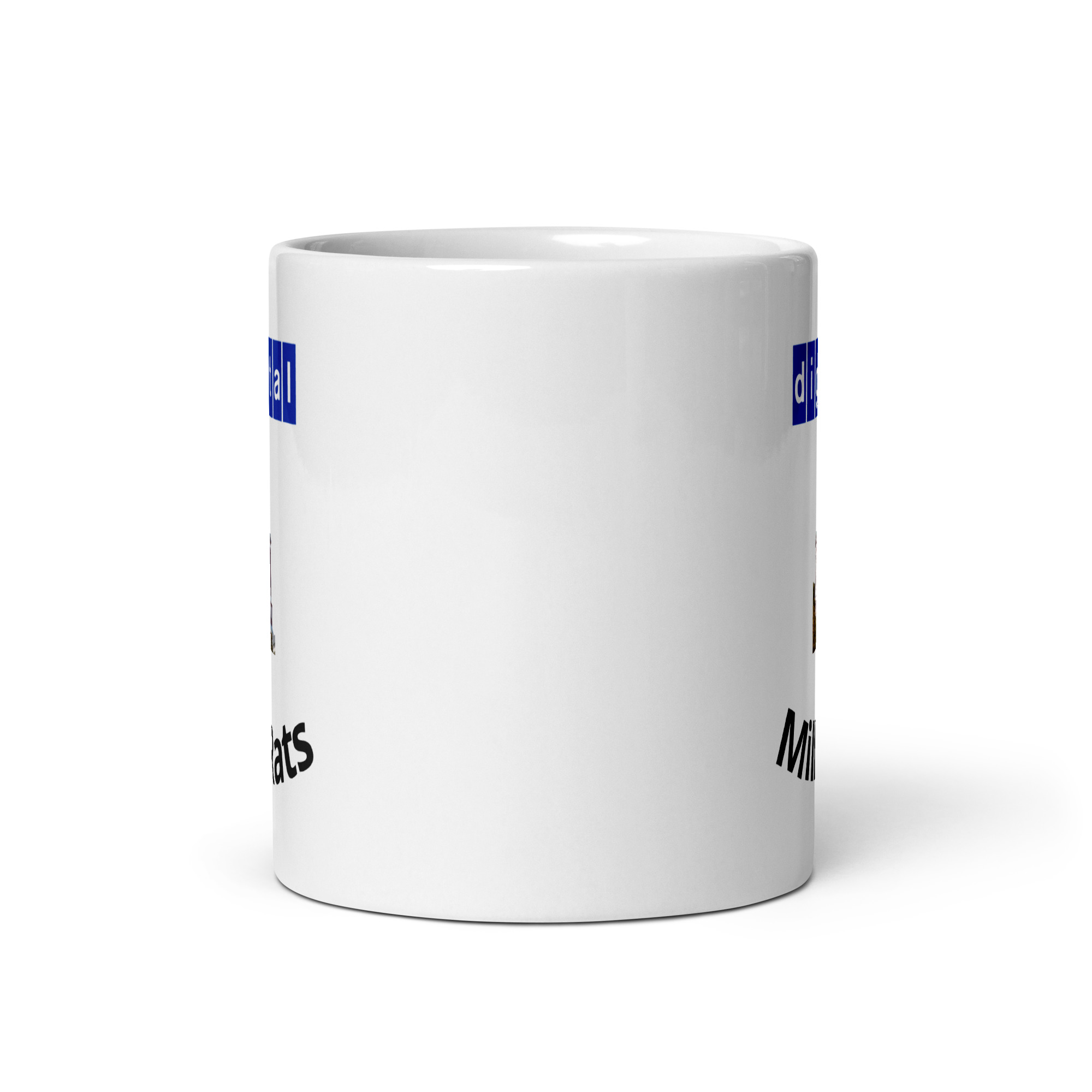 Mill Rat White glossy mug - Image 4