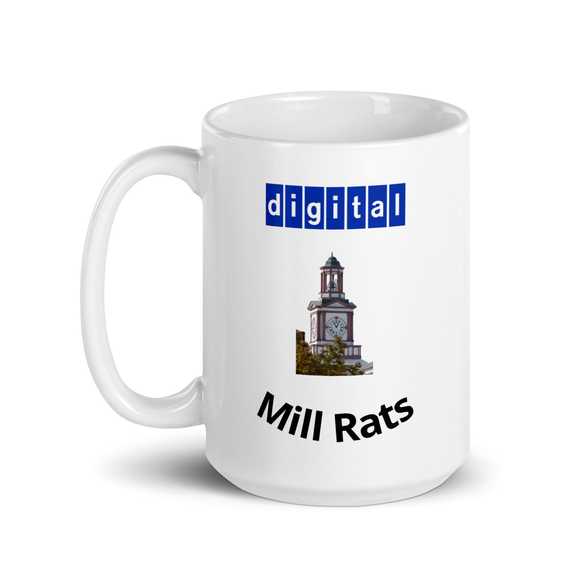 Mill Rat White glossy mug - Image 5