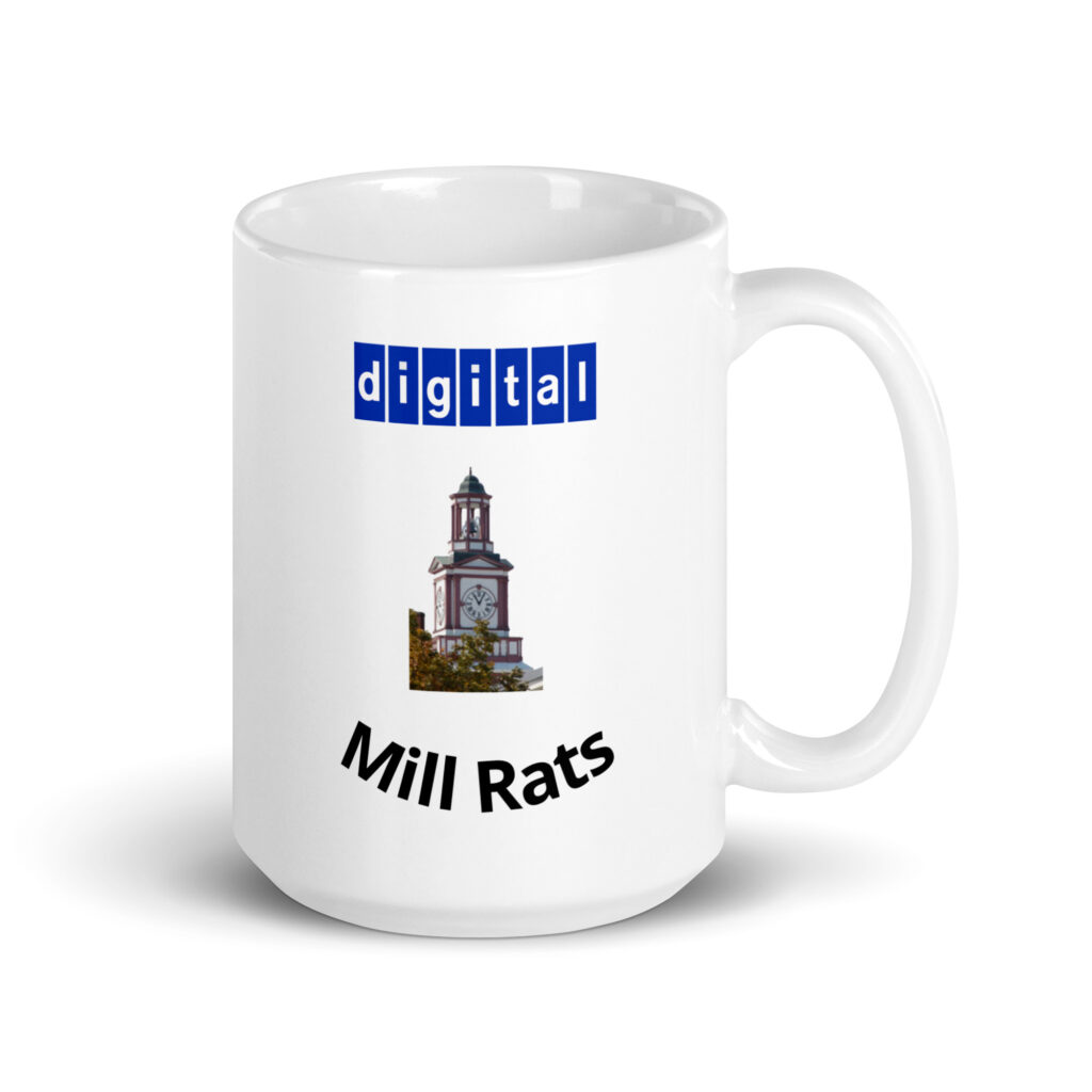 Mill Rat White glossy mug